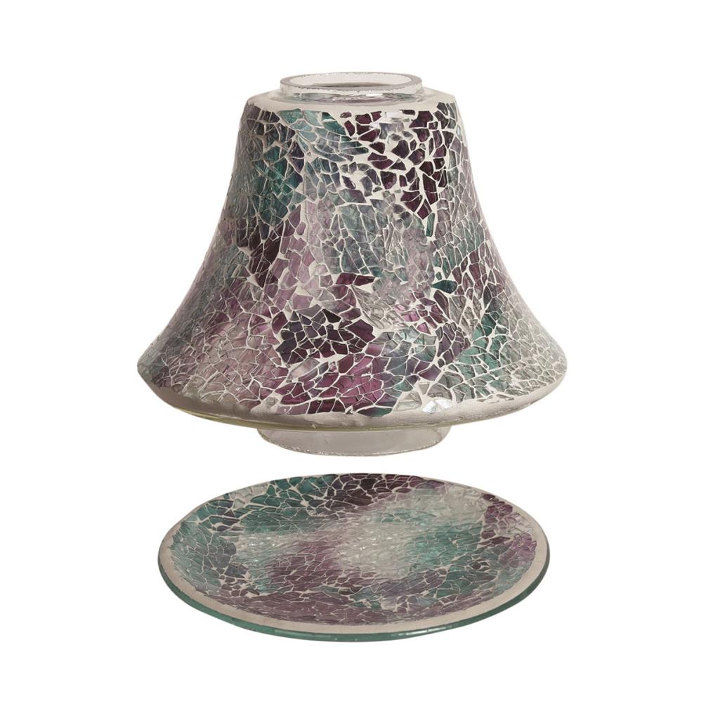 Aroma Teal Crackle Candle Shade & Tray £17.09